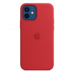 Силиконовый чехол MagSafe для iPhone 12 Pro/iPhone 12, красный цвет (PRODUCT)RED