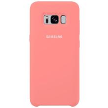 Чехол накладка Silicone Cover Samsung S8 (Peach)